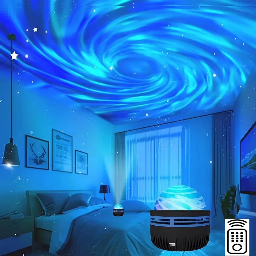 Star Spiral Night Light with Remote Control Nebula