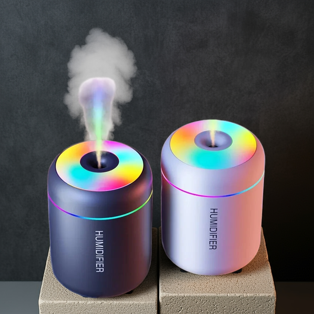 Mini USB Aroma Diffuser Humidifier with LED Lights