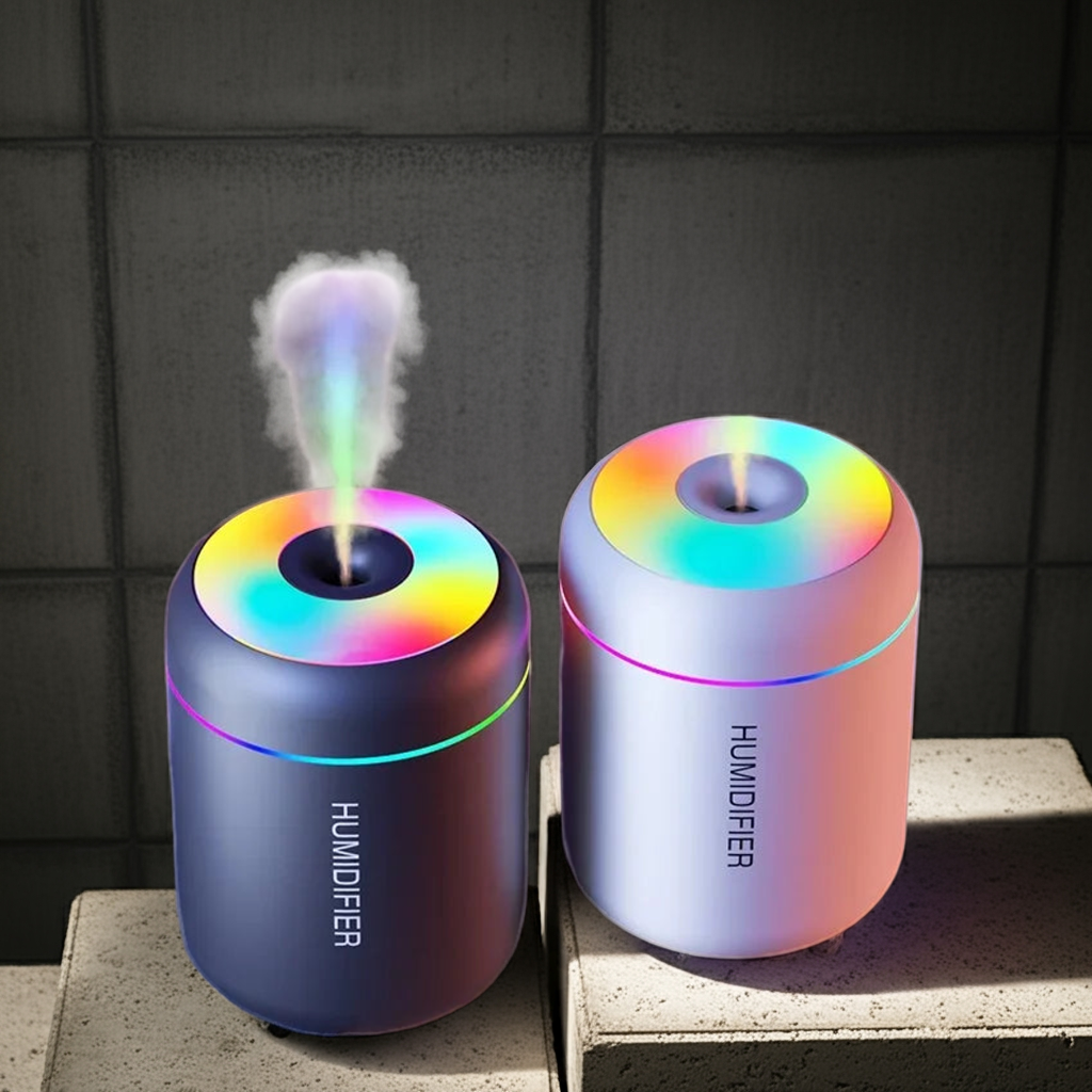 Mini USB Aroma Diffuser Humidifier with LED Lights