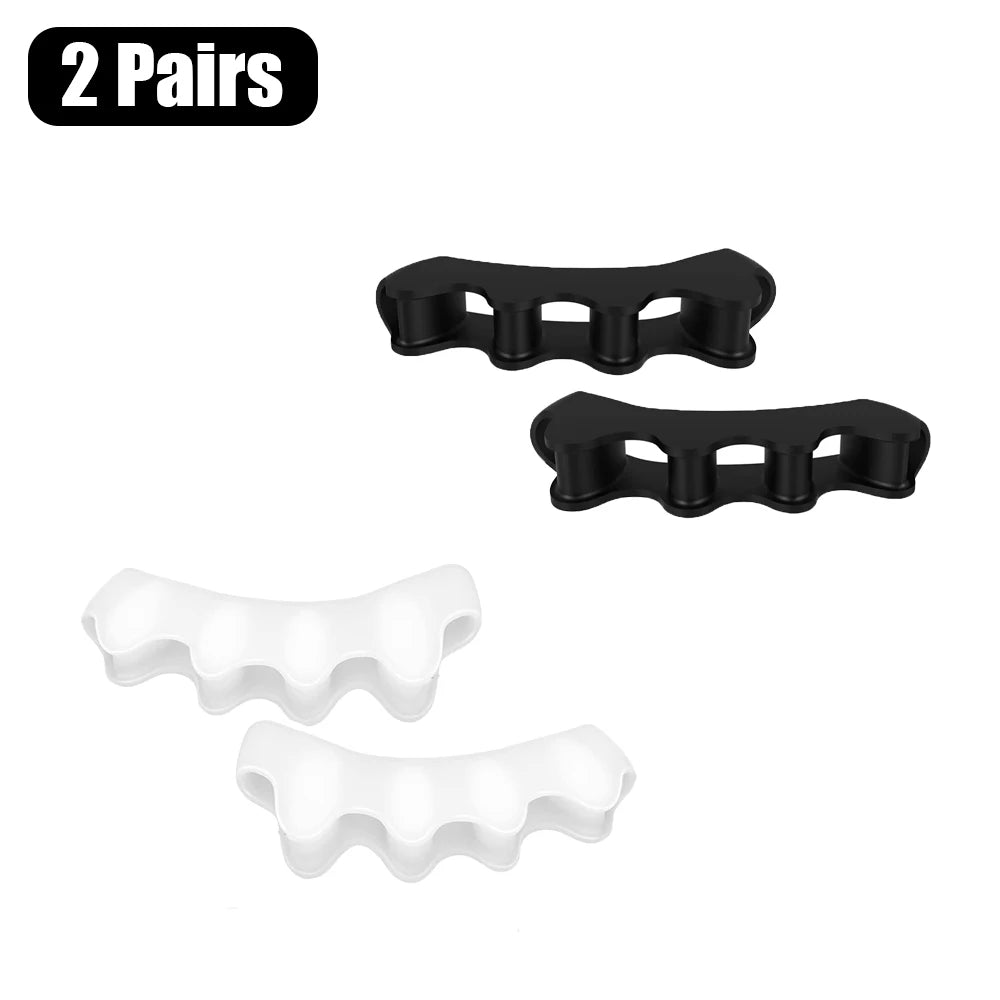 Toe Separators for Bunion and Plantar Fasciitis Relief 2 Pairs-E