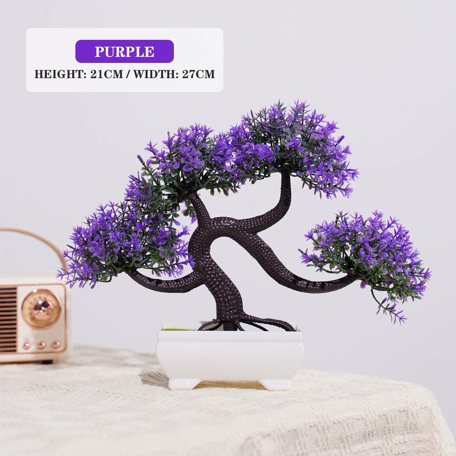 Artificial Plants Bonsai Small Tree Simulation Pot Plants Fake Flowers Table Potted Ornaments for Hotel Garden Home Decor planta PJ33-01 with pot