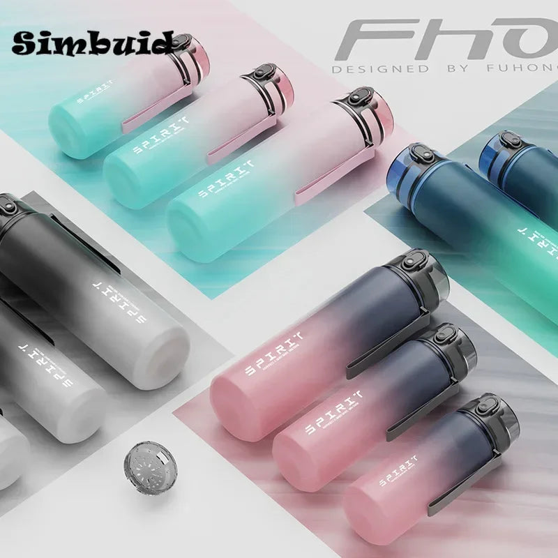 Large Capacity Sports Water Bottle with Leak-Proof Lid