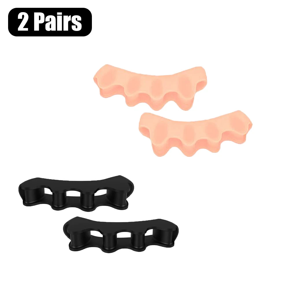 Toe Separators for Bunion and Plantar Fasciitis Relief 2 Pairs-C