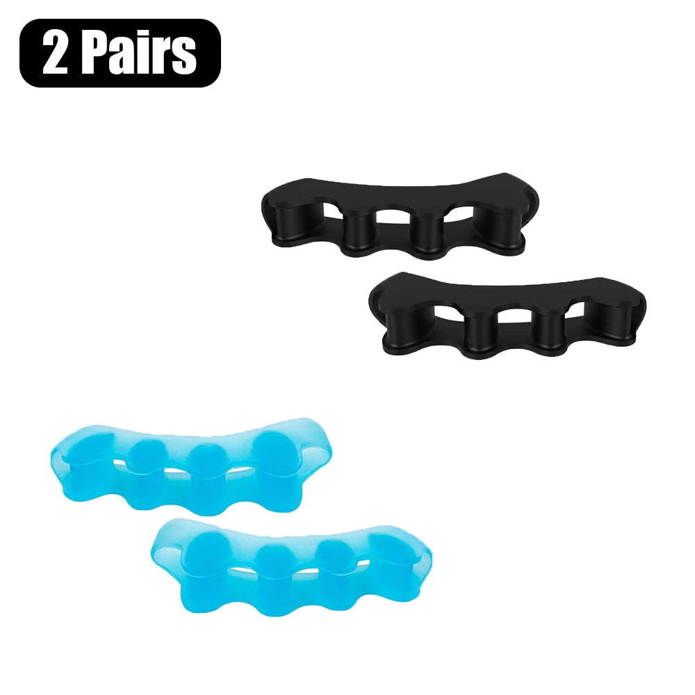 Toe Separators for Bunion and Plantar Fasciitis Relief 2 Pairs-H