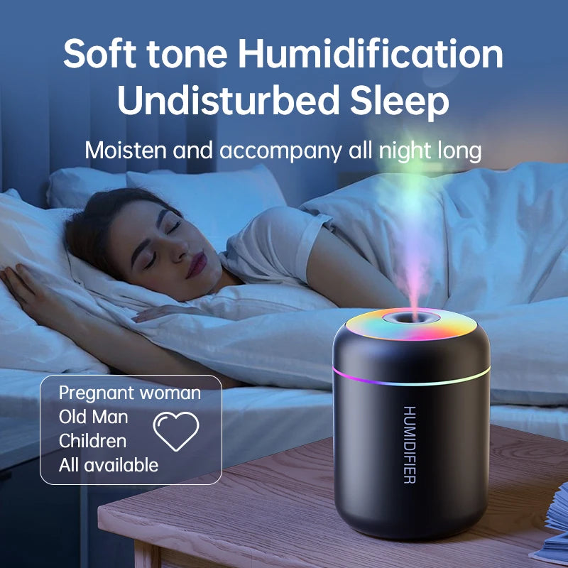 Mini USB Aroma Diffuser Humidifier with LED Lights