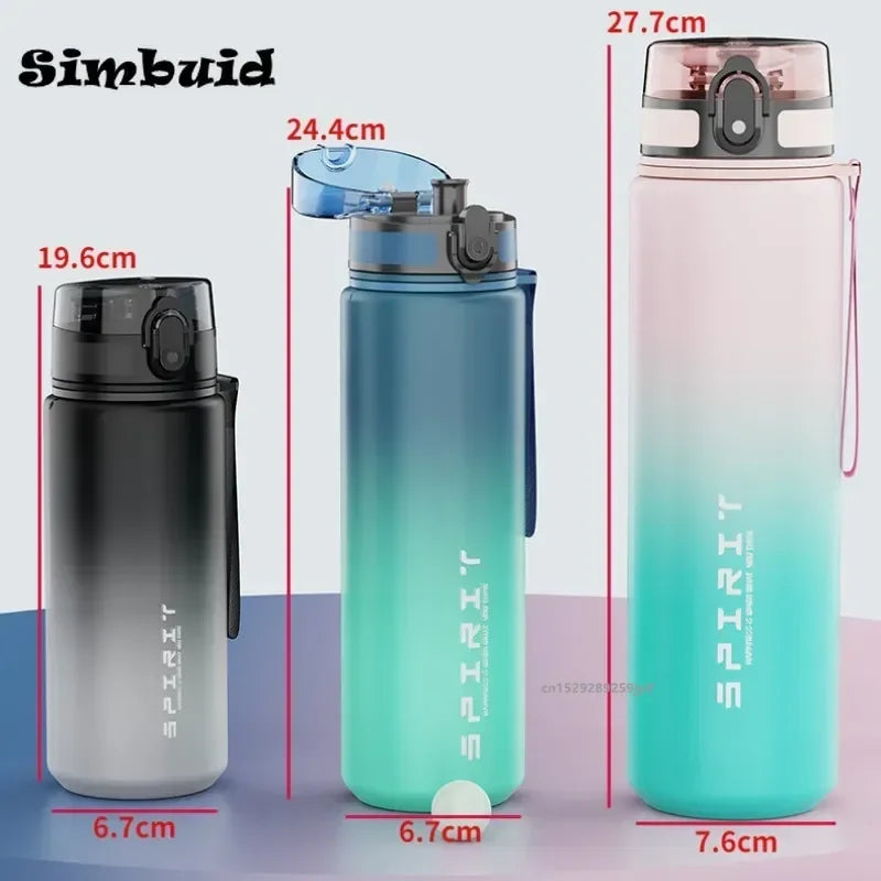 Large Capacity Sports Water Bottle with Leak-Proof Lid