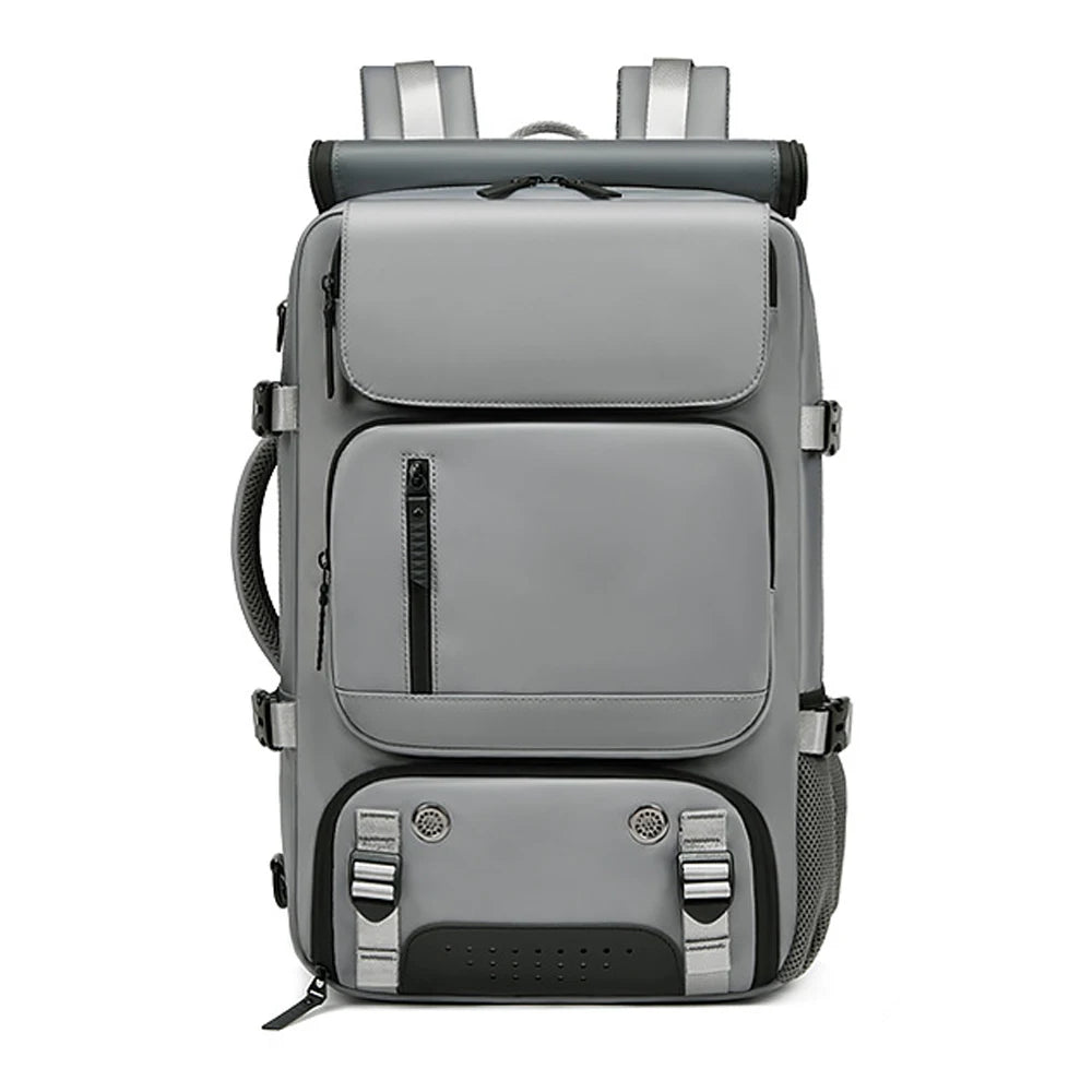 Large Travel Backpack with USB Charging and Shoe Compartment Dark Gray8102