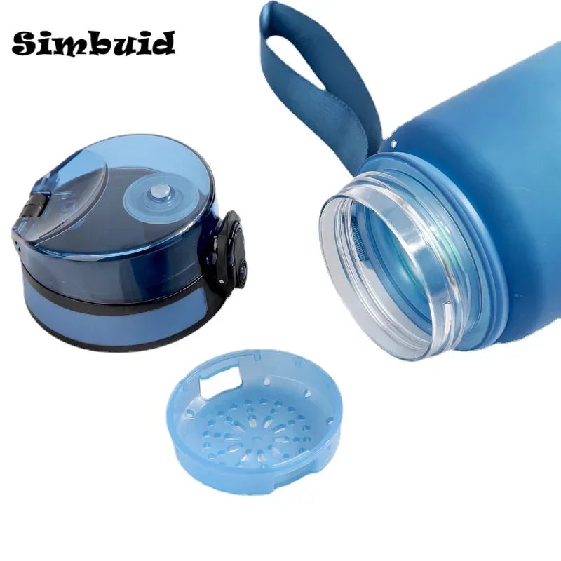 Large Capacity Sports Water Bottle with Leak-Proof Lid