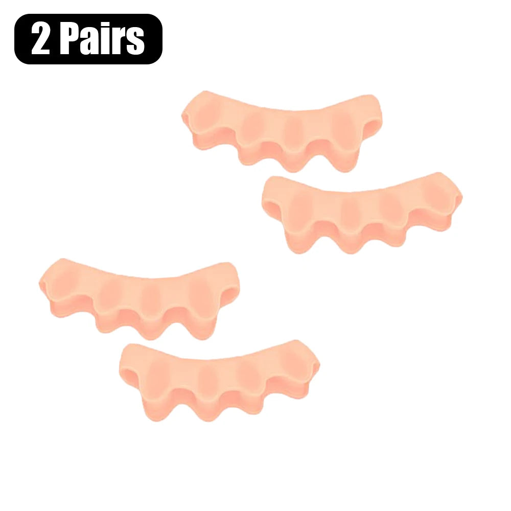 Toe Separators for Bunion and Plantar Fasciitis Relief 2 Pairs-J