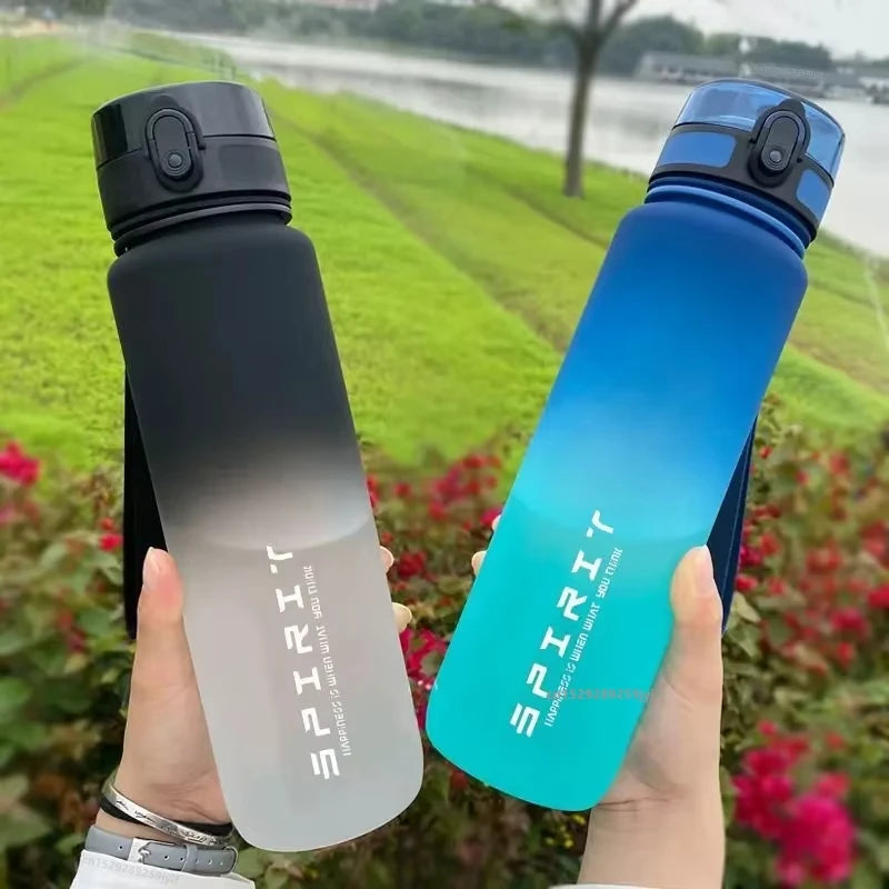 Large Capacity Sports Water Bottle with Leak-Proof Lid