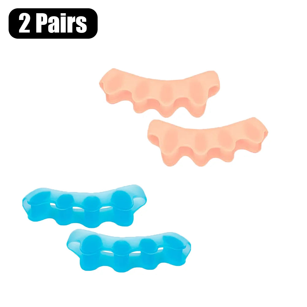 Toe Separators for Bunion and Plantar Fasciitis Relief 2 Pairs-B