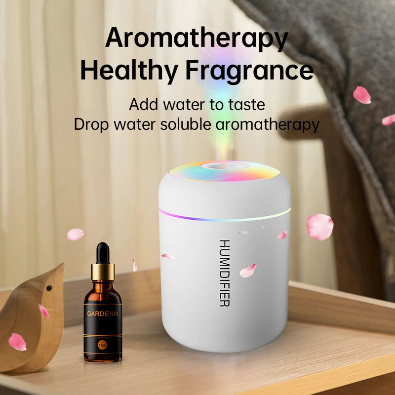 Mini USB Aroma Diffuser Humidifier with LED Lights