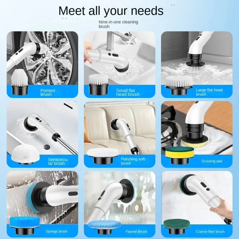 Multifunctional Electric Cleaning Brush