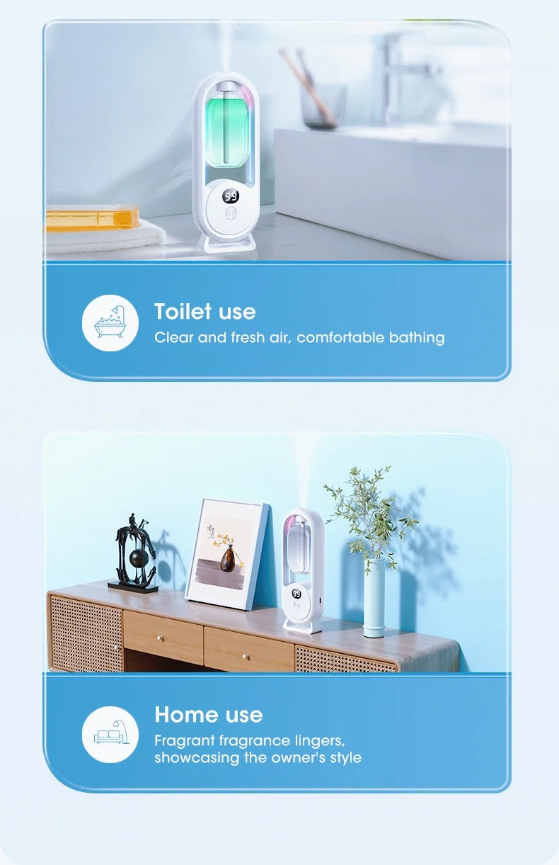 Smart essential oil diffuser, color luminous aromatherapy machine, car bedroom living room office aromatherapy machine
