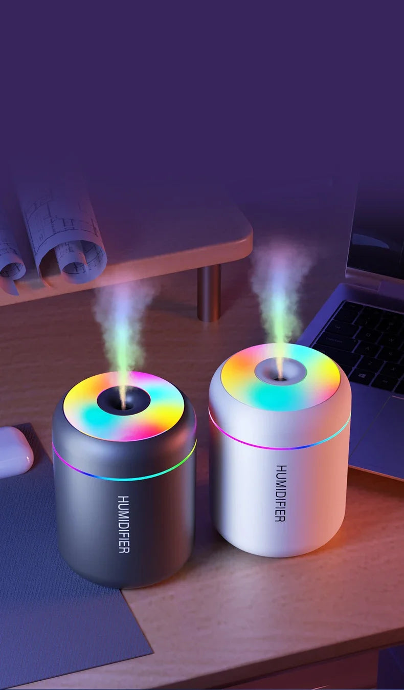 Mini USB Aroma Diffuser Humidifier with LED Lights