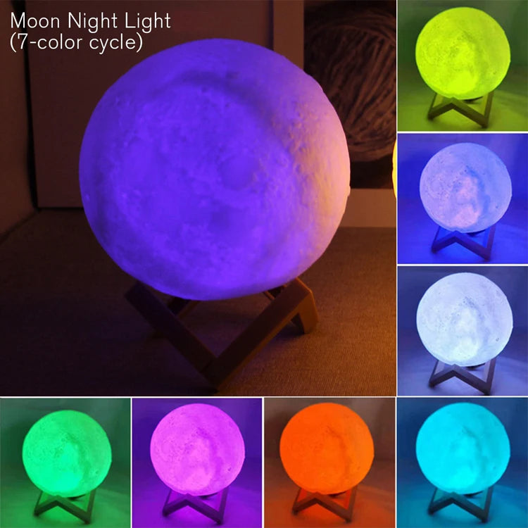 LED Moon Light Galaxy Lamp for Bedroom & Gifts 7 Color light