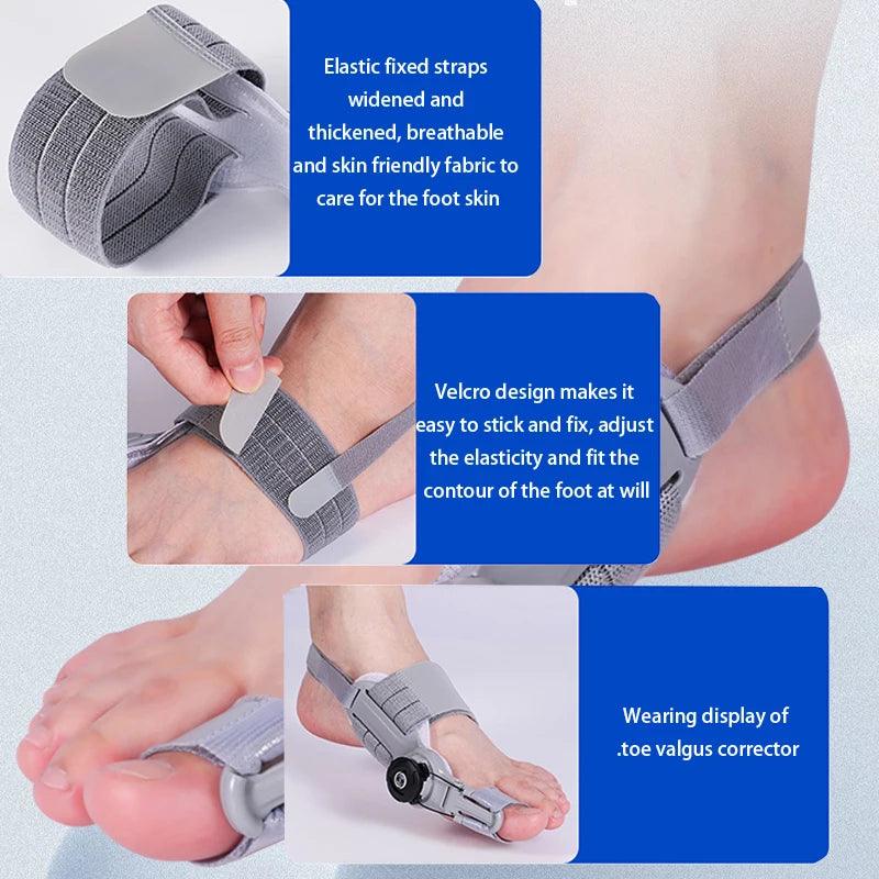 Unisex Bunion Corrector with Rotatable Toe Separator