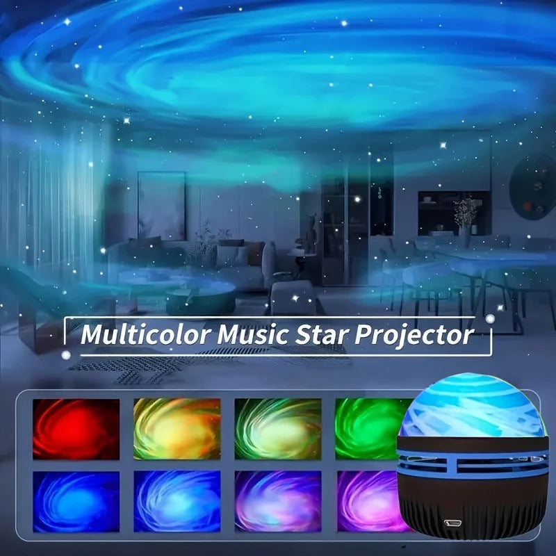 Star Spiral Night Light with Remote Control