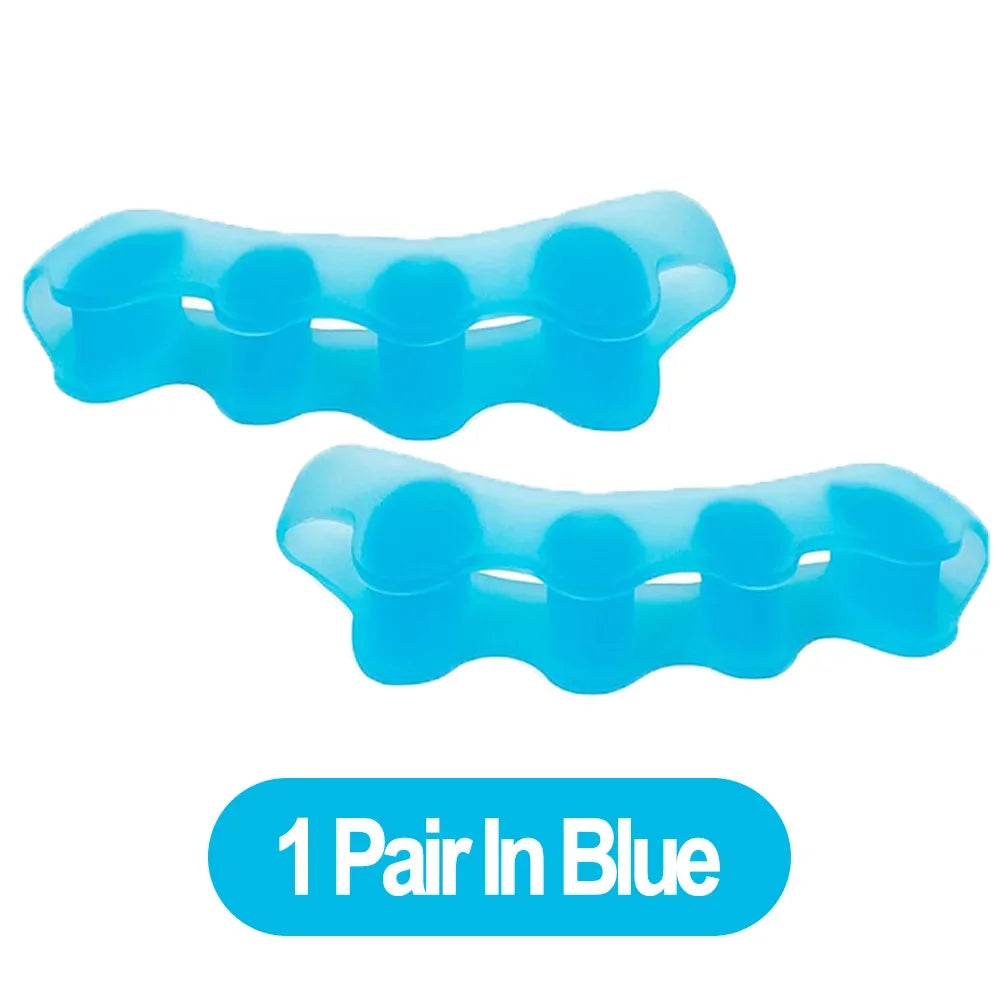 Toe Separators for Bunion and Plantar Fasciitis Relief 1 Pair Blue