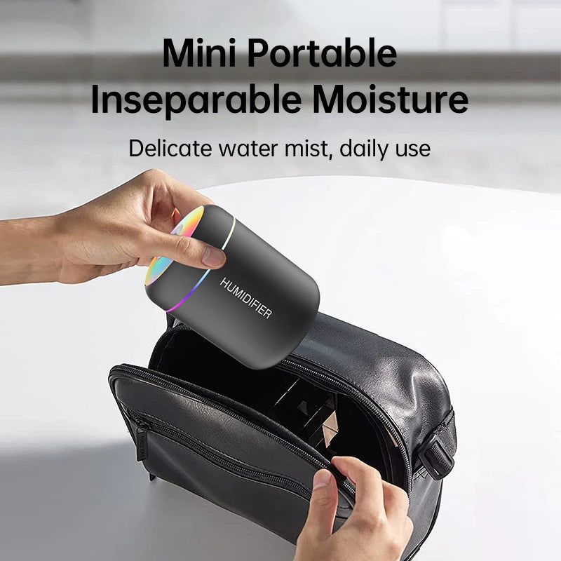 Mini USB Aroma Diffuser Humidifier with LED Lights