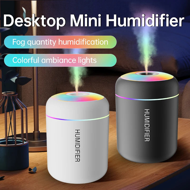 Mini USB Aroma Diffuser Humidifier with LED Lights