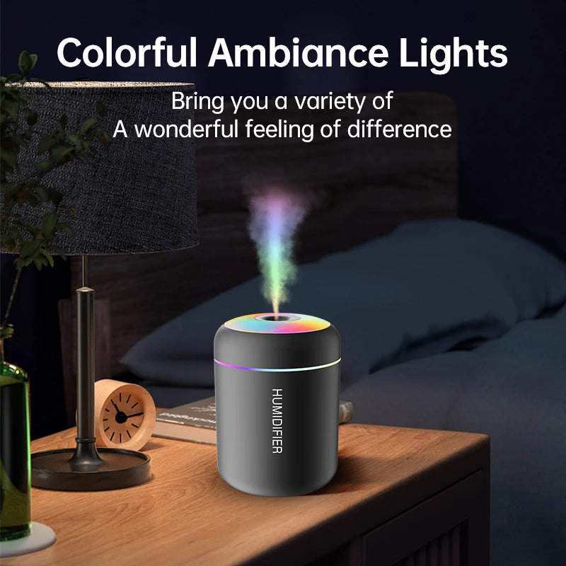 Mini USB Aroma Diffuser Humidifier with LED Lights