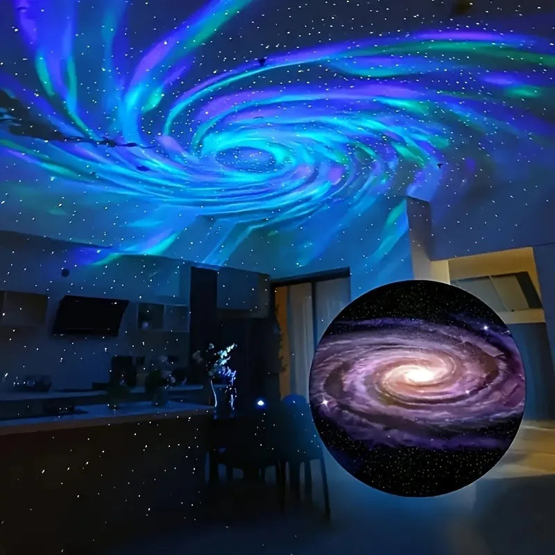Star Spiral Night Light with Remote Control