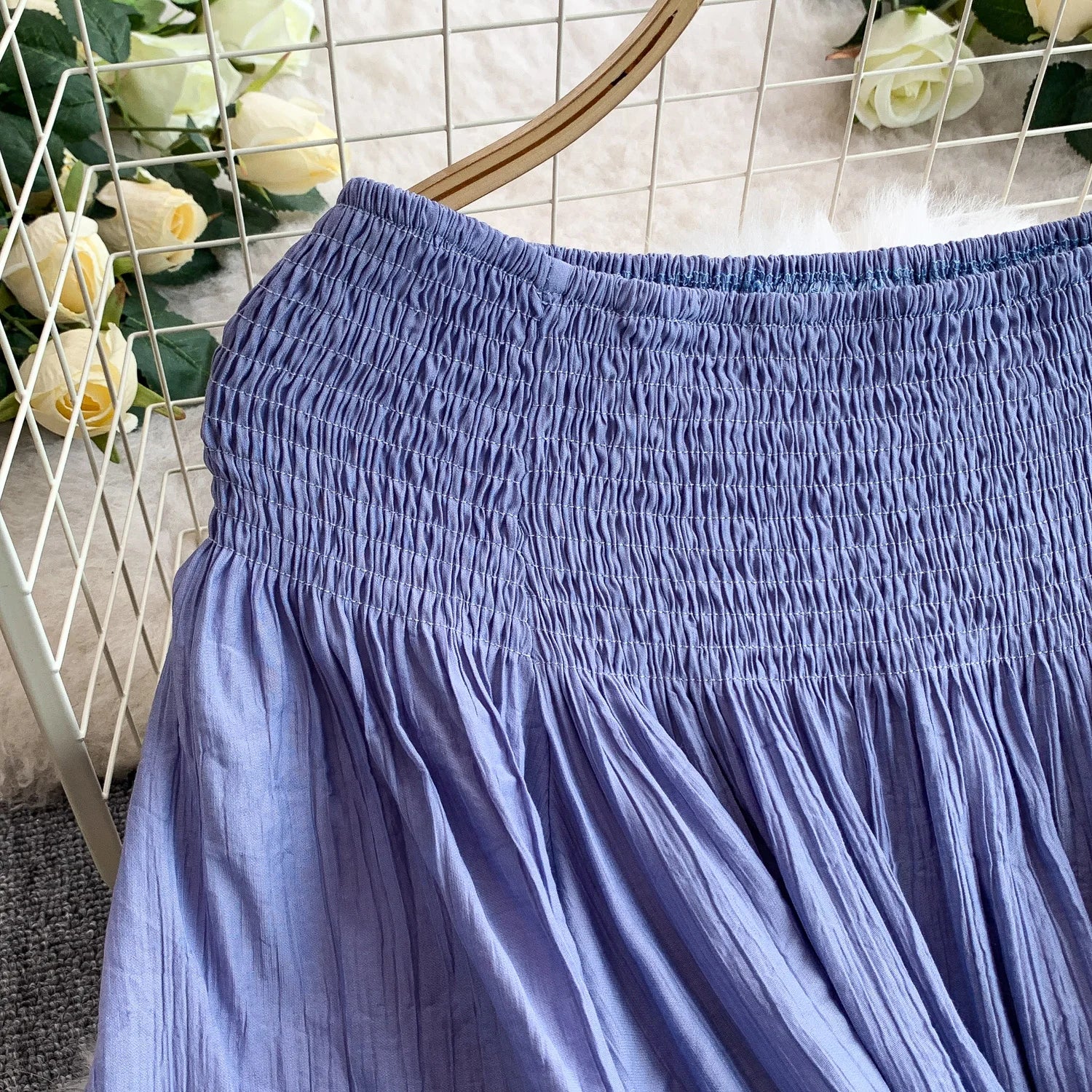 Elegant Pleated One Shoulder Dress - Women's Waist Cinching Line Long Dress