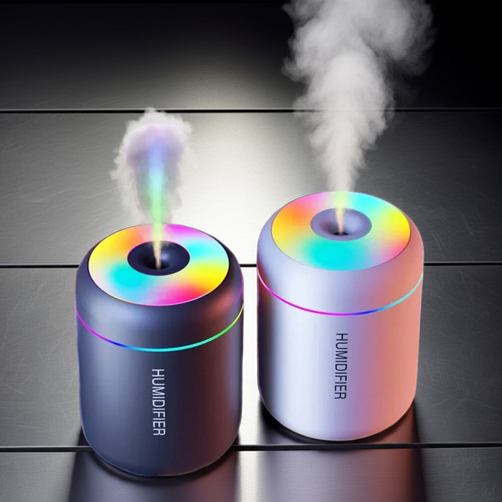 Mini USB Aroma Diffuser Humidifier with LED Lights