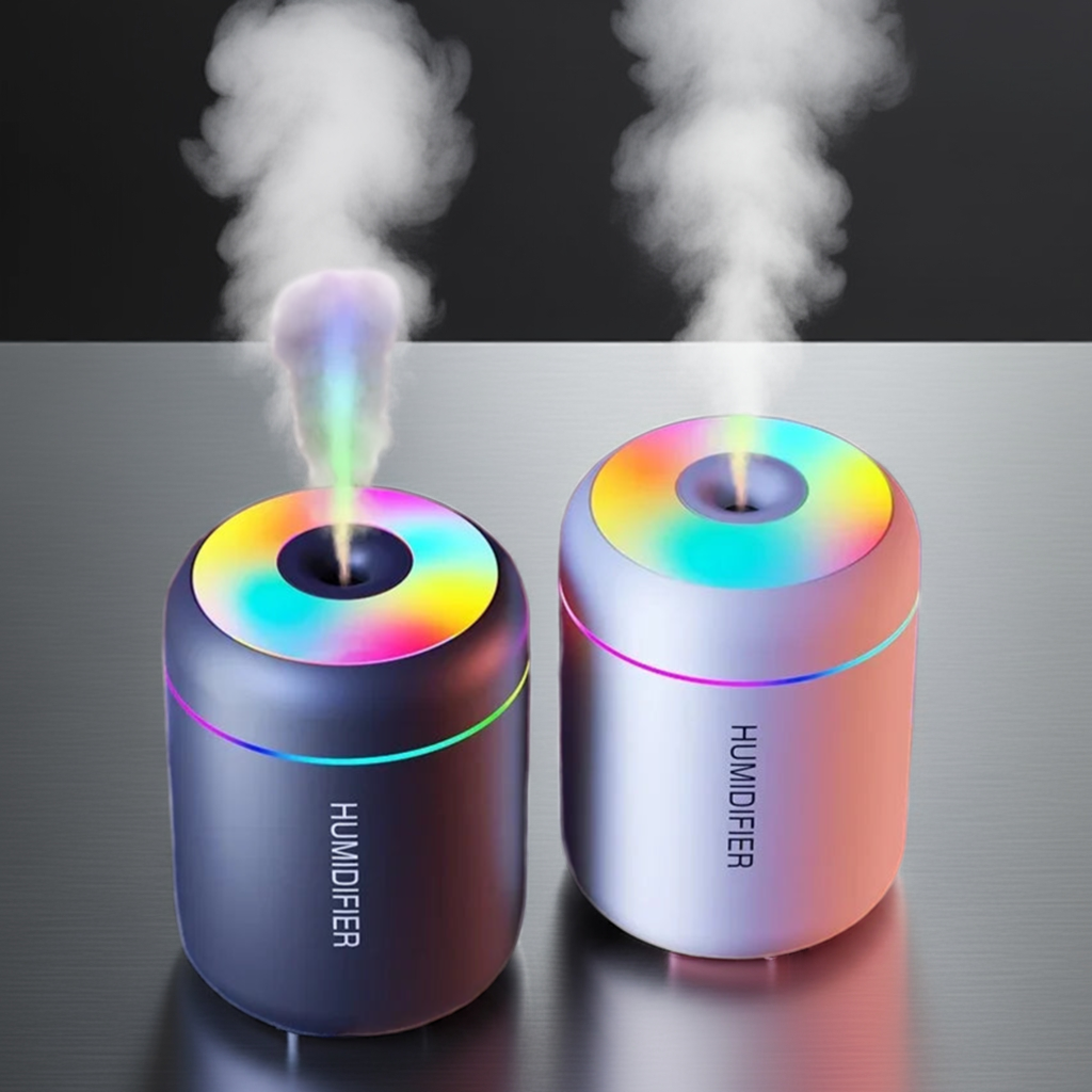 Mini USB Aroma Diffuser Humidifier with LED Lights